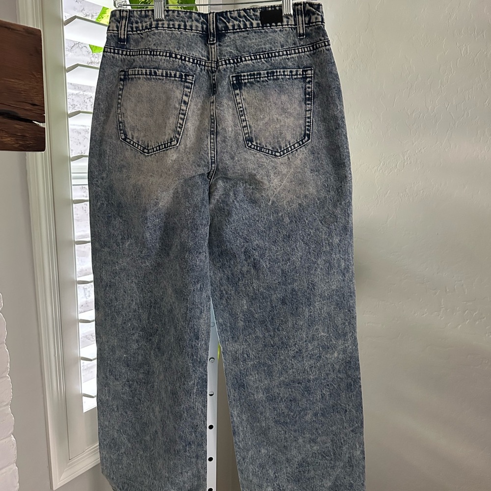 Flamingo Pocket Detail Wide Leg Low Waist Jeans Size Medium NWT - Picture 14 of 15